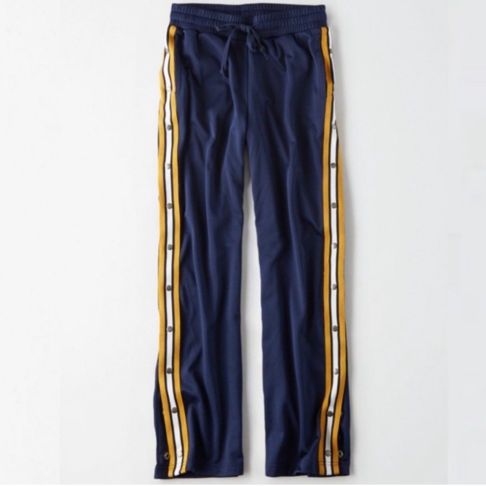 American Eagle Snap Button Side Athletic Track Pants